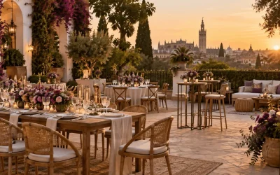 Alquiler de mobiliario para bodas en Sevilla: cómo diseñar cada espacio de la celebración